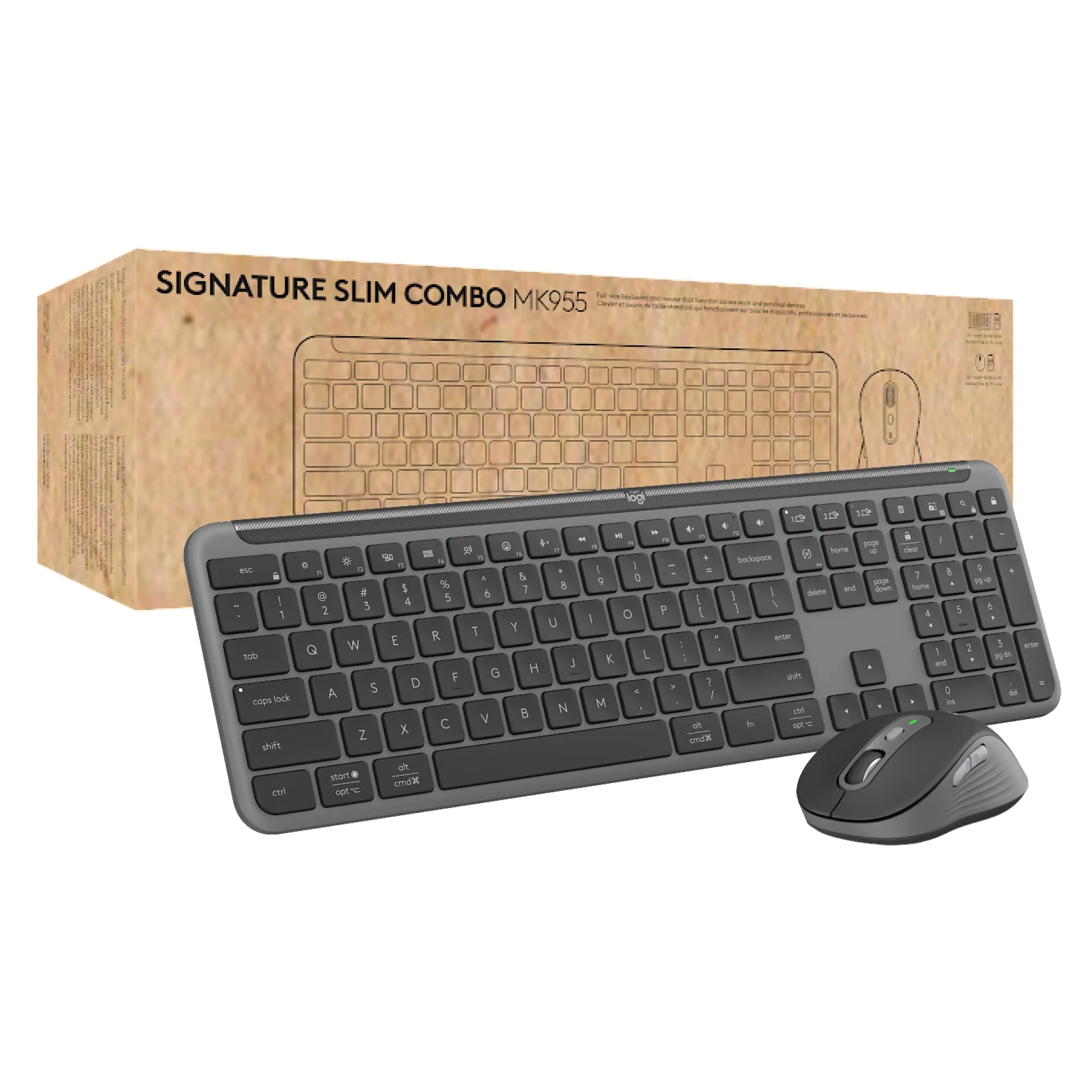 LOGITECH Signature Slim Wireless Keyboard and Mouse Combos for Business