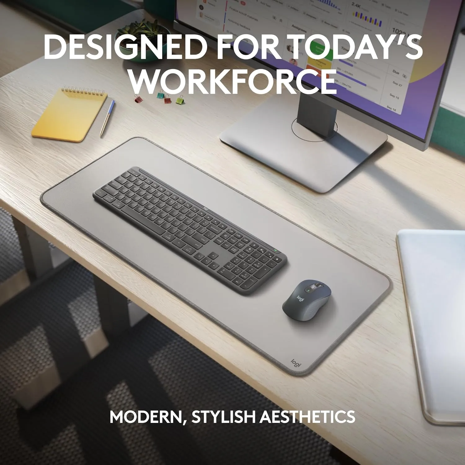 LOGITECH Signature Slim Wireless Keyboard and Mouse Combos for Business