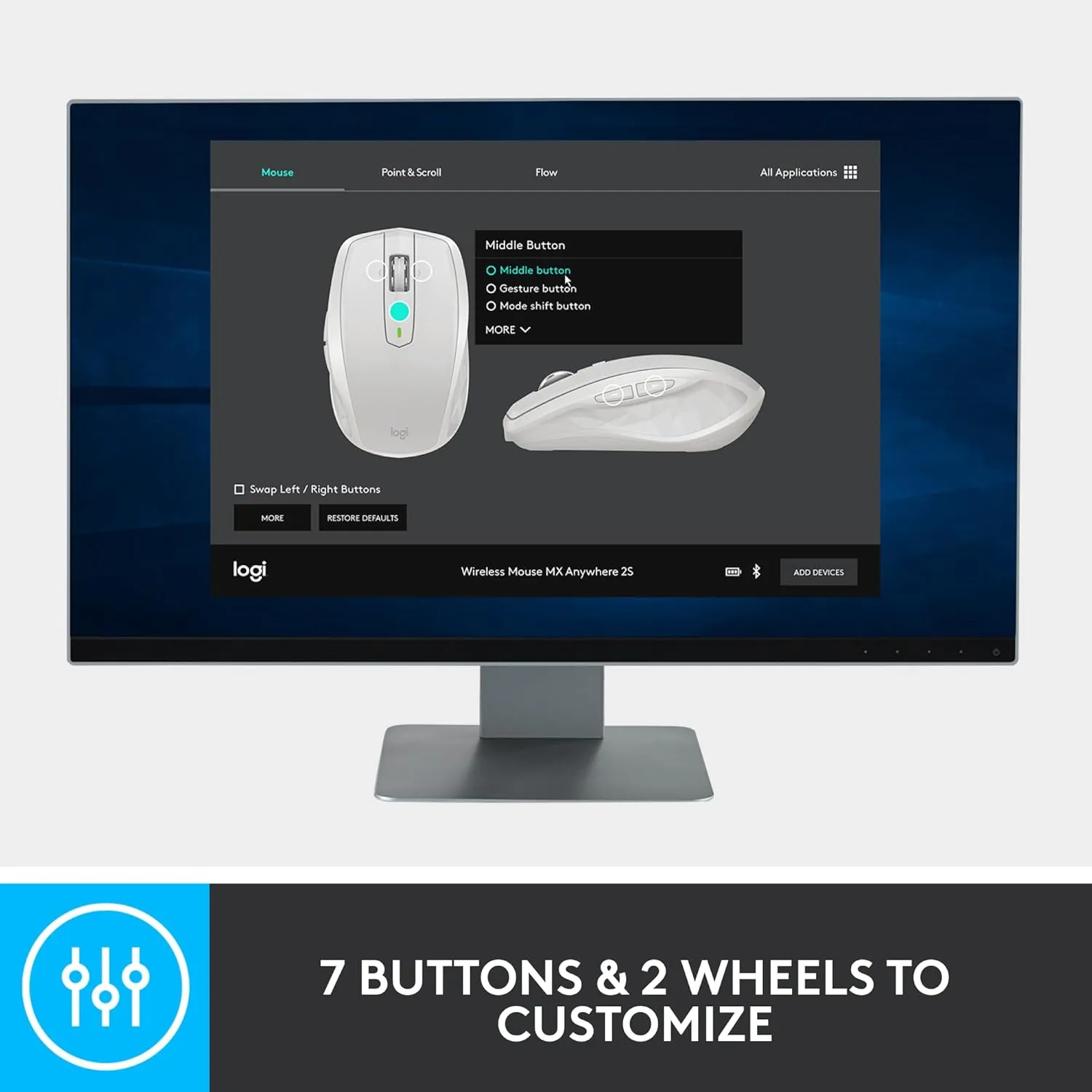 Logitech MX Anywhere Compact Wireless Mouse