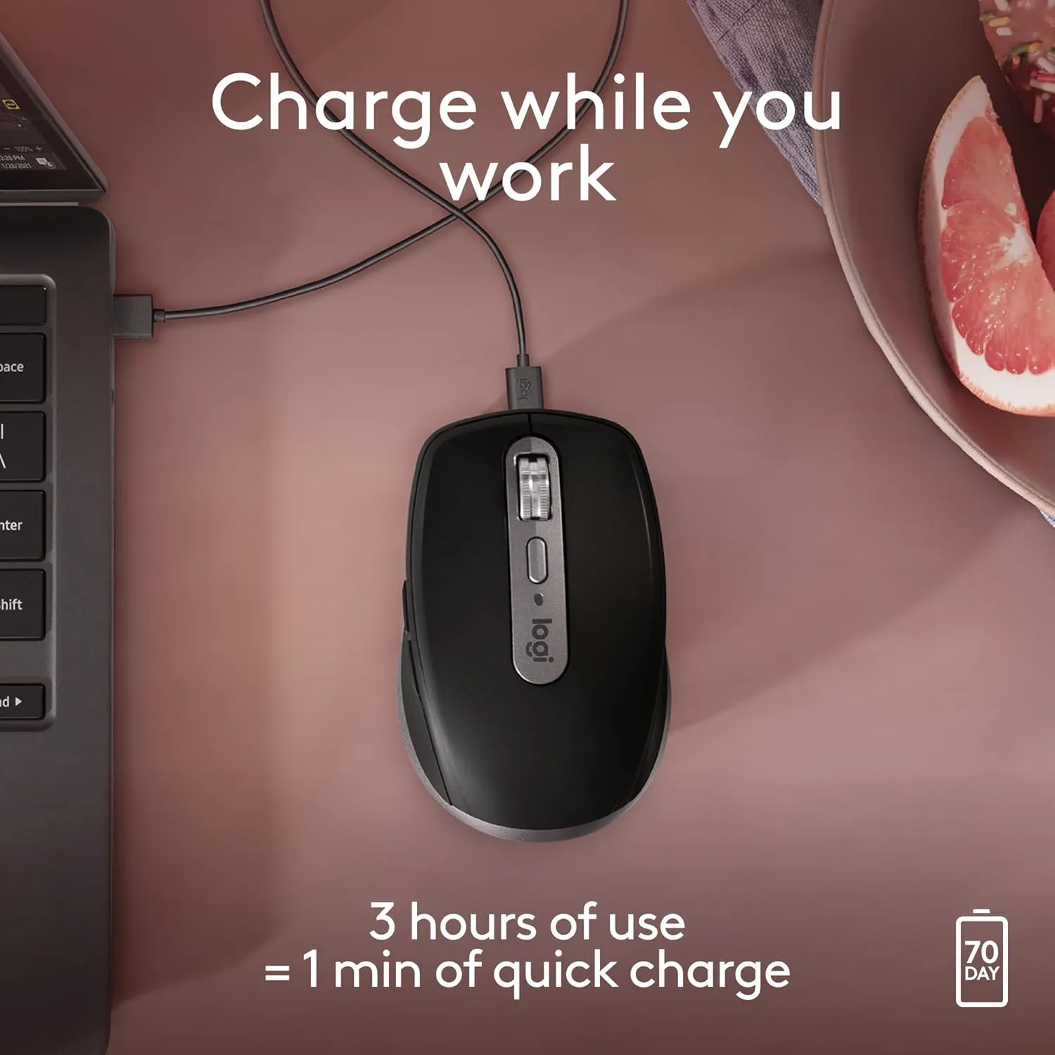 LOGITECH MX Anywhere 3S for Mac Compact Wireless Bluetooth Mouse
