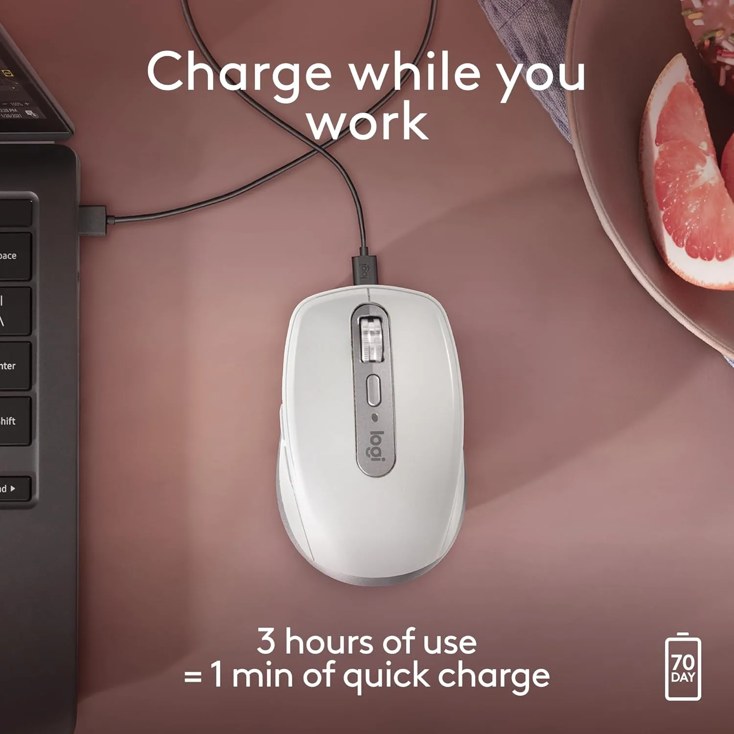 LOGITECH MX Anywhere 3S for Mac Compact Wireless Bluetooth Mouse