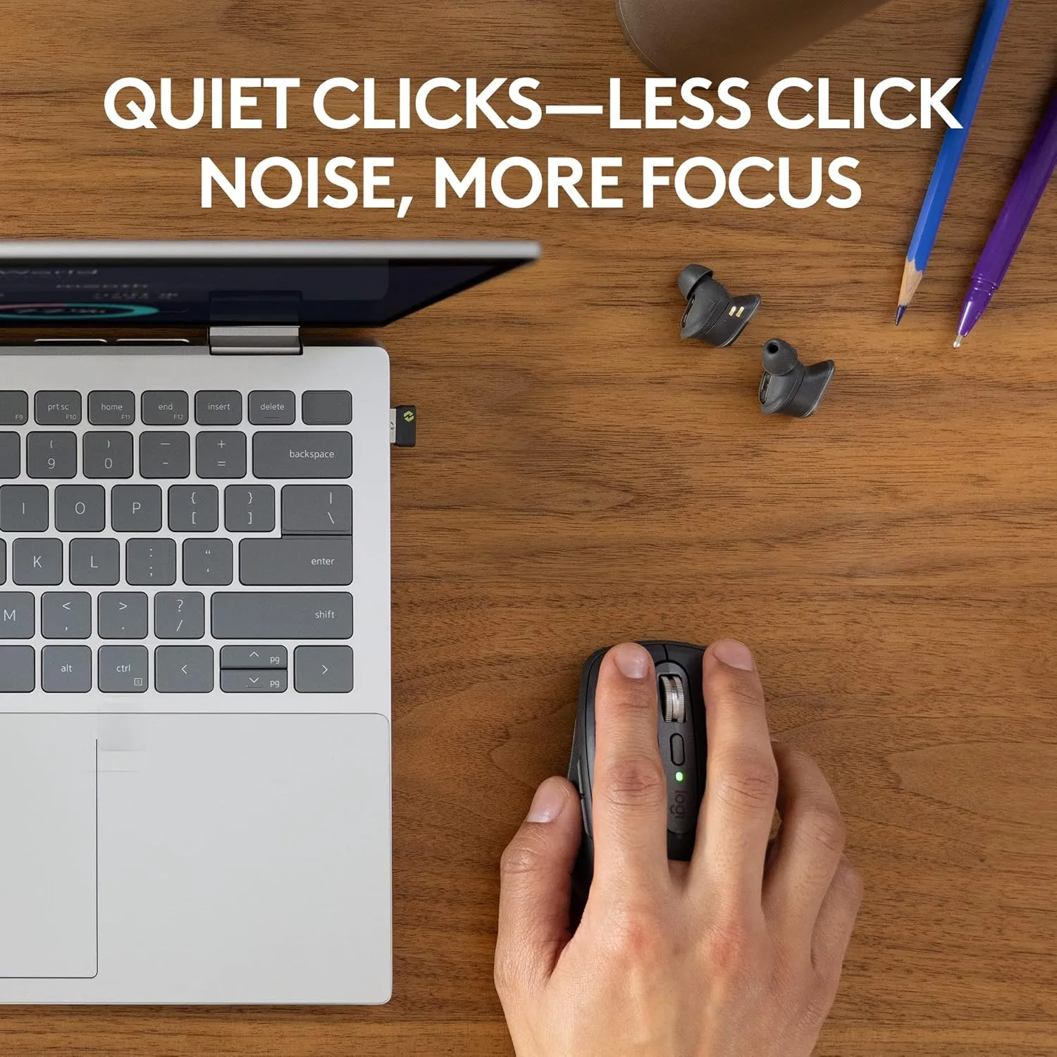Logitech MX Anywhere 3S Wireless Mouse for Business – for Windows/Mac/Chrome/Linux, Bluetooth, Quiet Click, Secure Logi Bolt, Compact, 8K DPI, MagSpeed Scrolling - Graphite