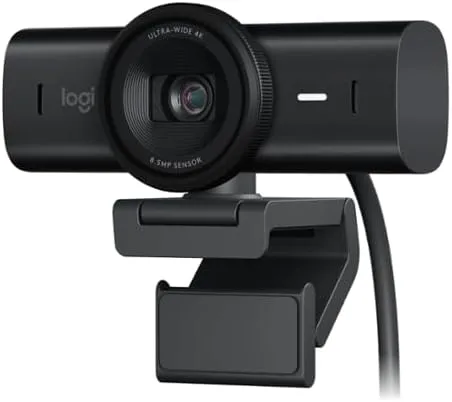Logitech The Master MX Brio Webcam Black - 3840 x 2160 Video - 4X Digital Zoom - 8.5 Megapixel - UHD 4k at 30 fps - 1080p at 60 fps