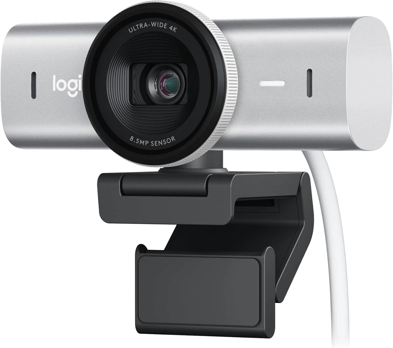 Logitech MX Brio Ultra HD 4K Collaboration & Streaming Webcam, 1080p/60FPS - Pale Gray