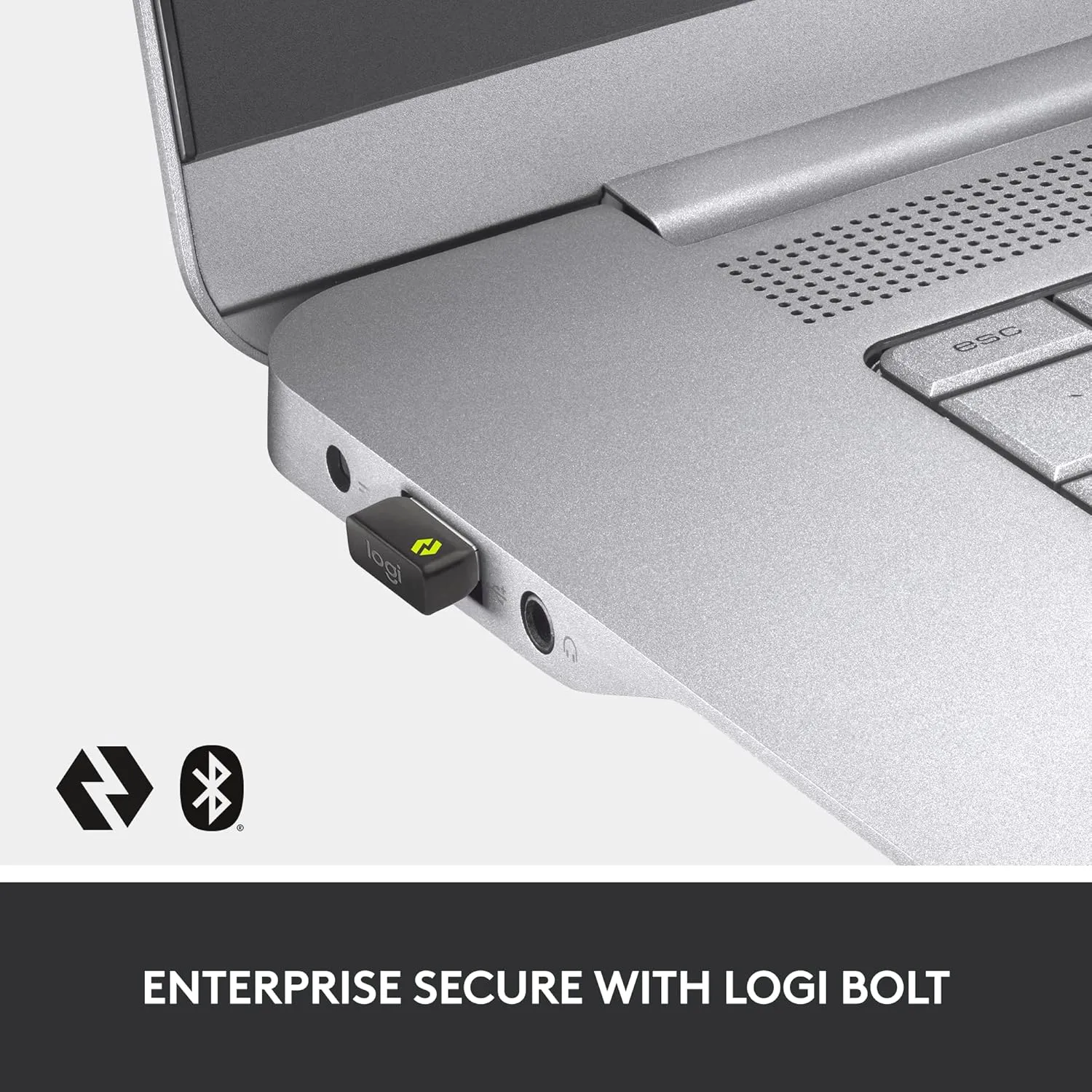 Logitech MX Keys Combo for Business | Gen 2, Full Size Wireless Keyboard and Wireless Mouse, with Keyboard Palm Rest, Bluetooth, Logi Bolt, Quiet Clicks, Windows/Mac/Chrome/Linux - Graphite