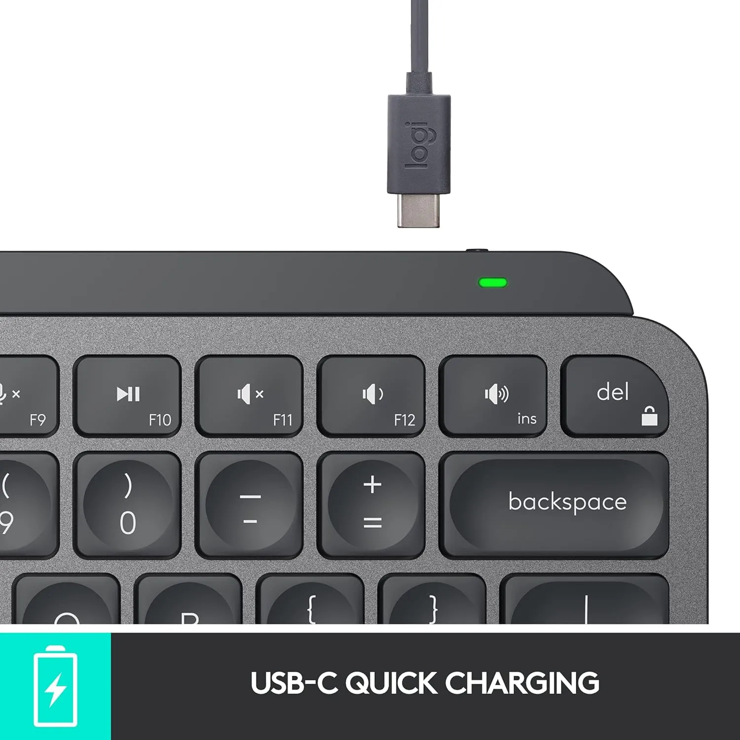 Logitech MX Keys Mini Wireless Illuminated Keyboard for Business - Graphite