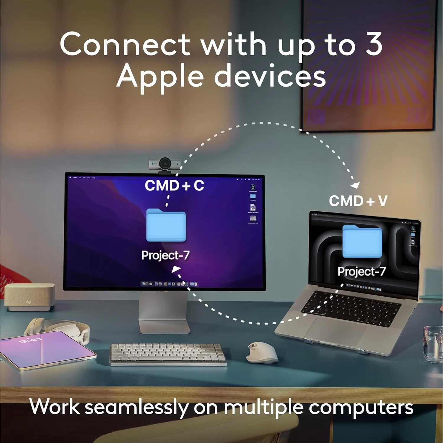 Logitech MX Keys for Mac Wireless Backlit Keyboard