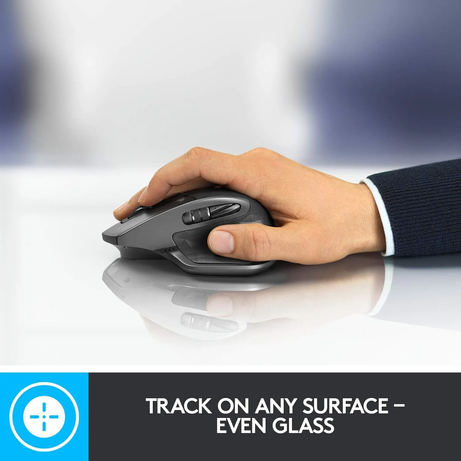 Logitech MX Master 2S Wireless Mouse, Multi-Device, Bluetooth or 2.4GHz Wireless with USB Unifying Receiver