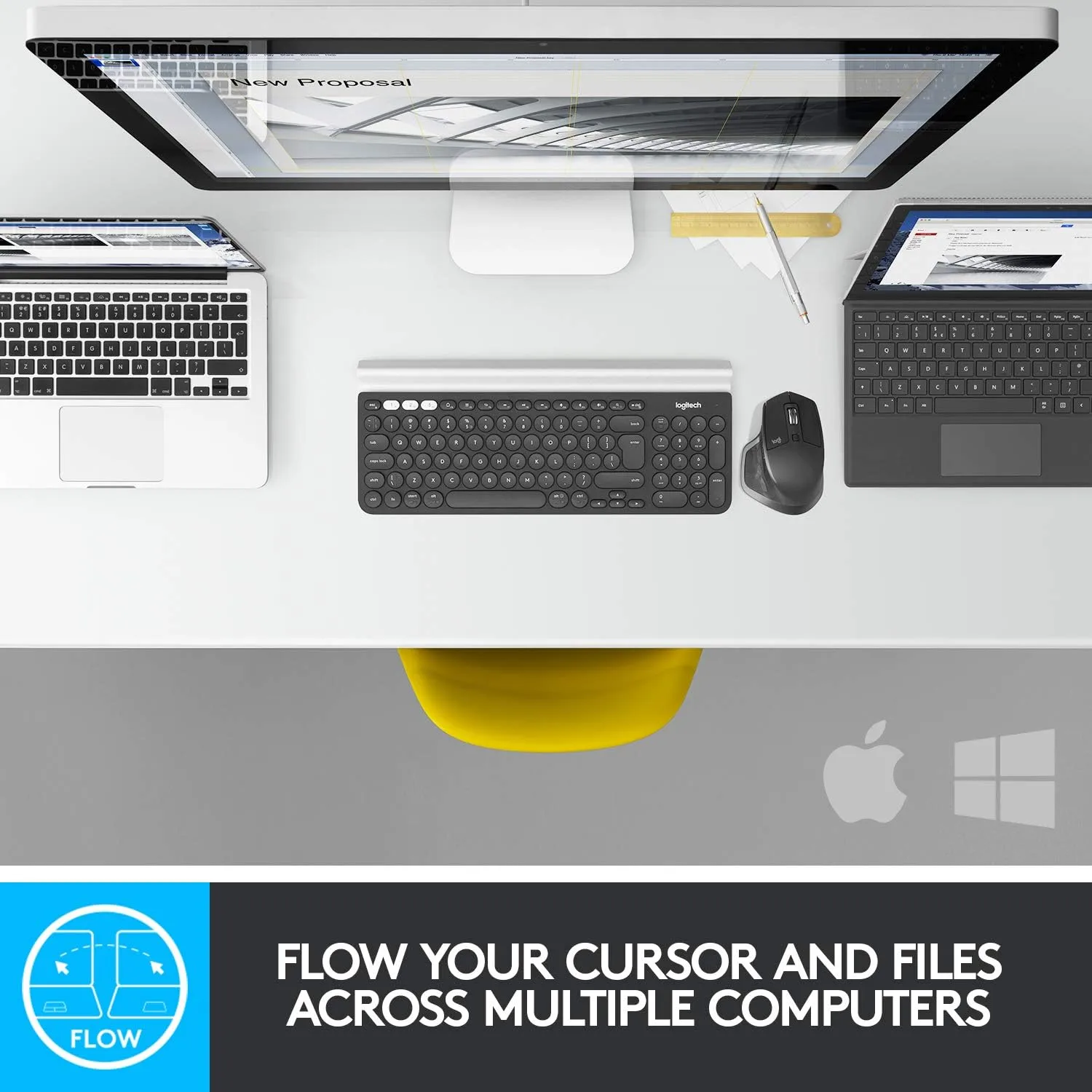 Logitech MX Master 2S Wireless Mouse, Multi-Device, Bluetooth or 2.4GHz Wireless with USB Unifying Receiver