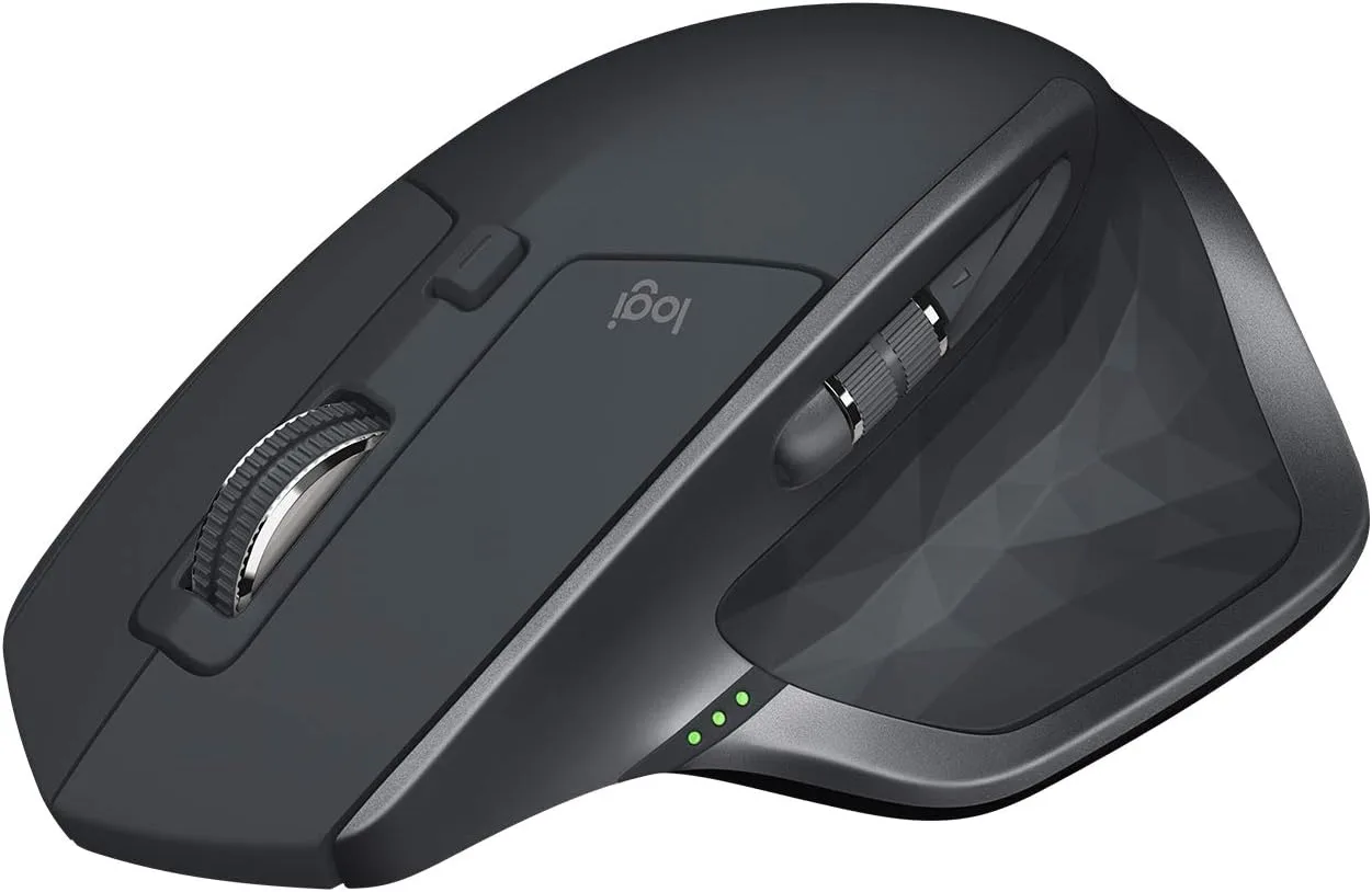 Logitech MX Master 2S Wireless Mouse, Multi-Device, Bluetooth or 2.4GHz Wireless with USB Unifying Receiver