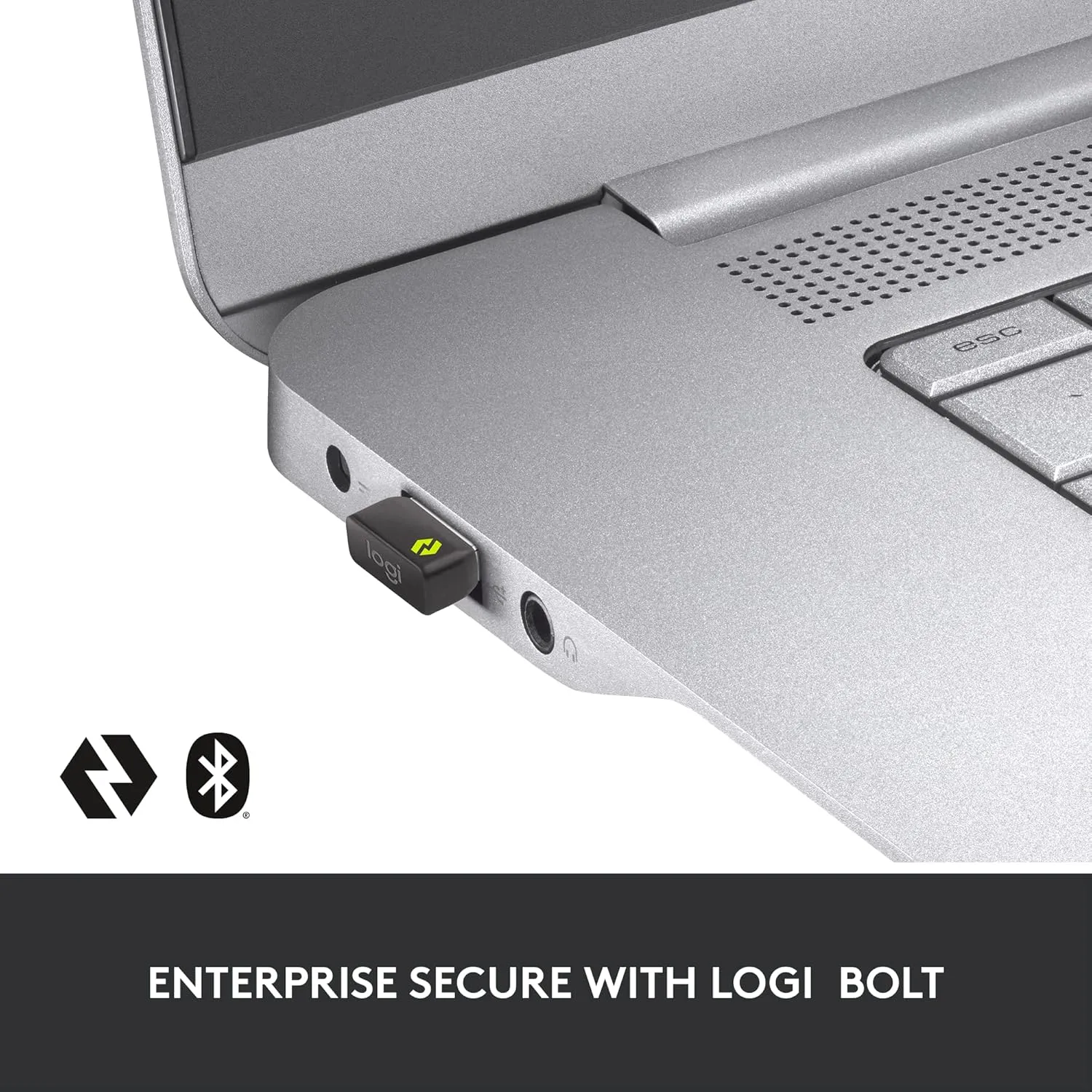 Logitech MX Master 3S for Business, Wireless Mouse with Quiet Clicks, 8K DPI, Secured Logi Bolt USB Receiver, Bluetooth, USB-C Charging, MagSpeed Scrolling, Windows/Mac/Chrome/Linux - Graphite
