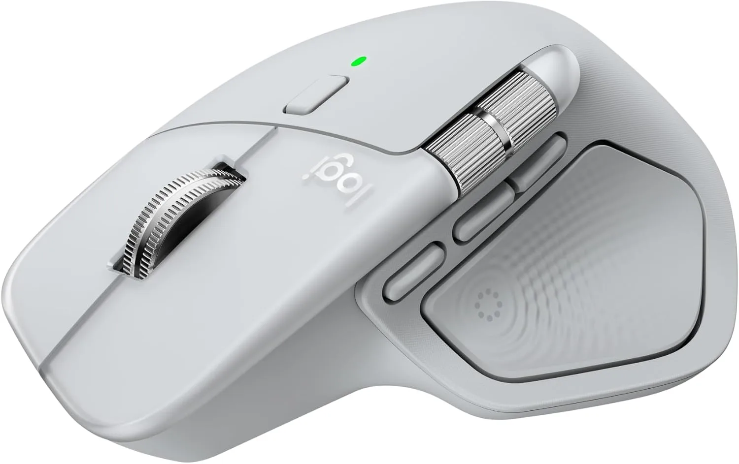 Logitech MX Master 4 for Mac, Ergonomic Bluetooth Mouse - White Silver