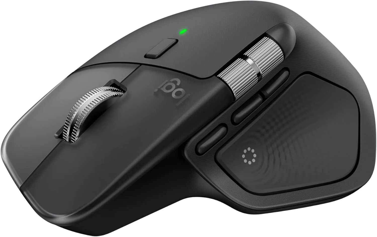 Logitech MX Master 4 Ergonomic Wireless Mouse with Haptic Feedback - Black
