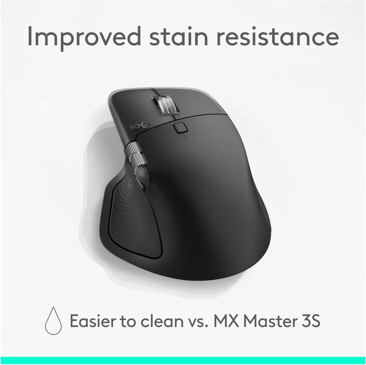 Logitech MX Master 4 Ergonomic Wireless Mouse with Haptic Feedback - Black
