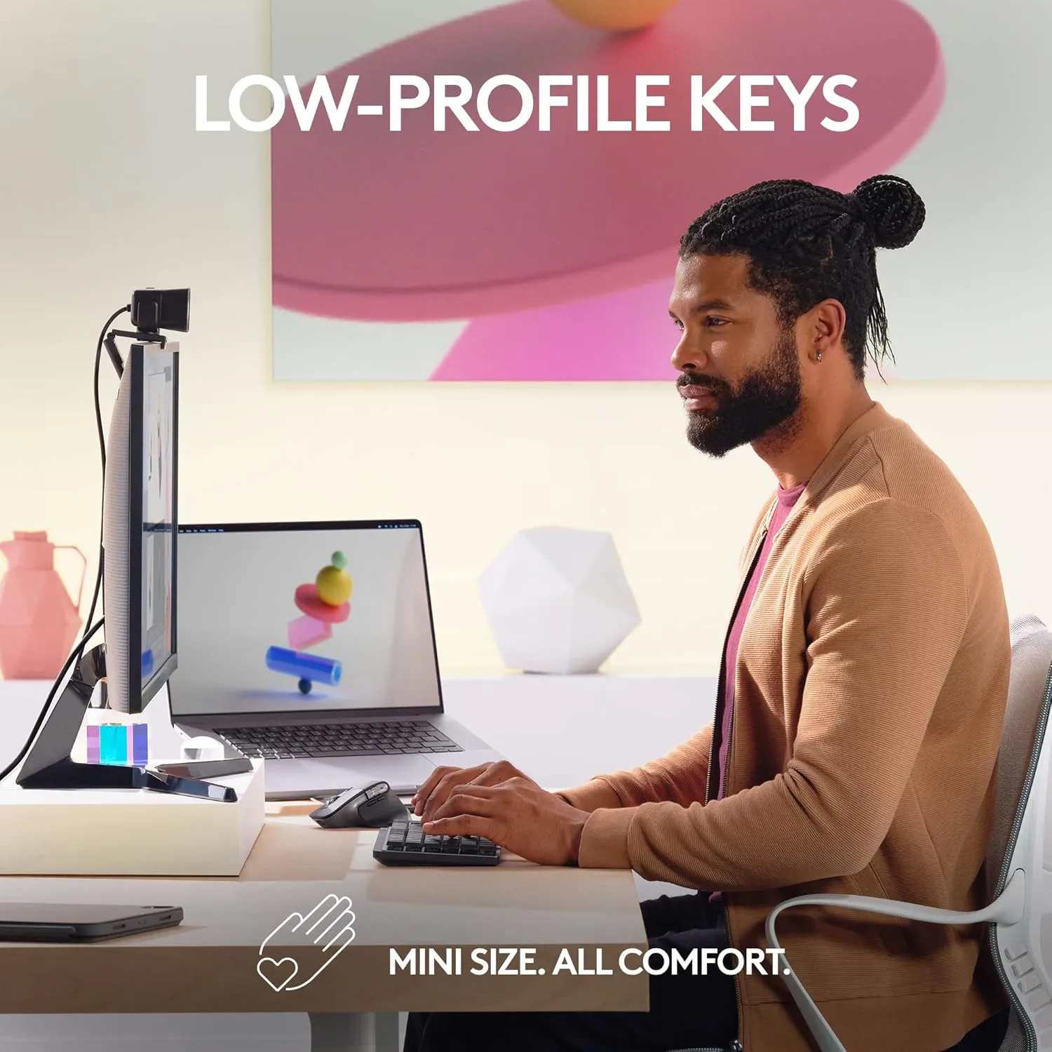 Logitech MX Mechanical Mini for Mac — Wireless Backlit Mechanical Keyboard