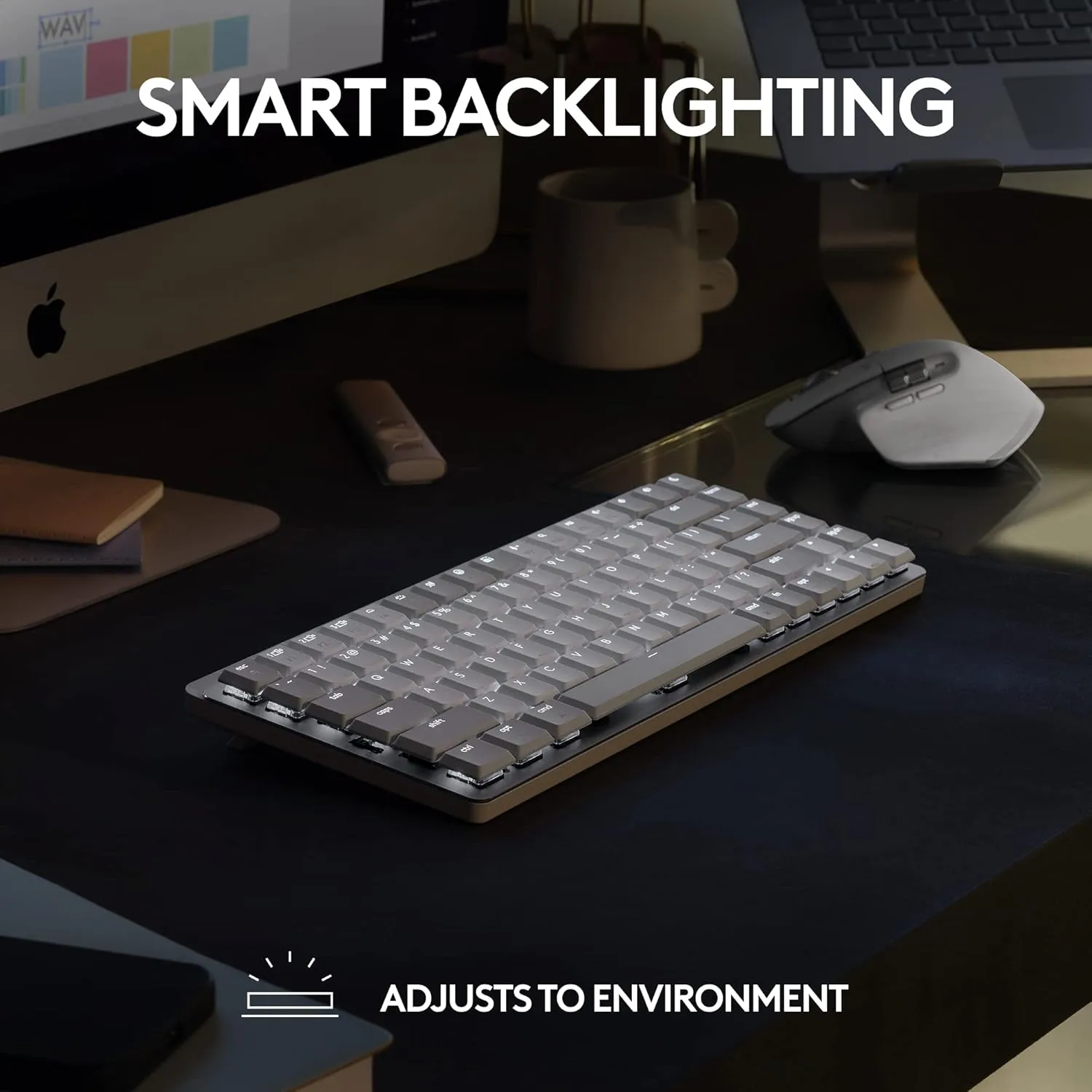 Logitech MX Mechanical Mini for Mac — Wireless Backlit Mechanical Keyboard