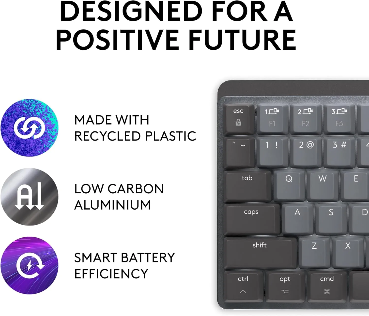Logitech MX Mechanical Mini for Mac — Wireless Backlit Mechanical Keyboard