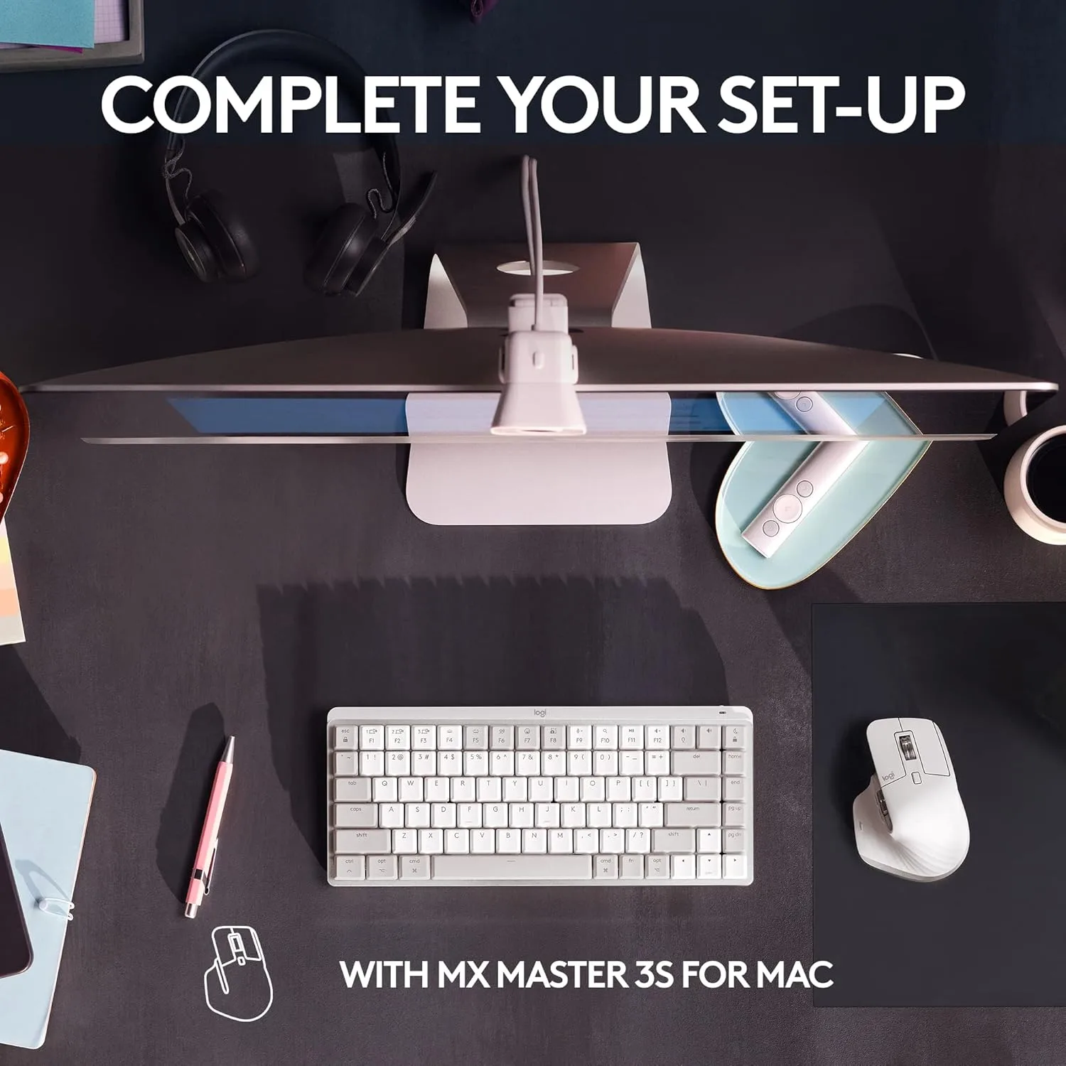 Logitech MX Mechanical Mini for Mac — Wireless Backlit Mechanical Keyboard