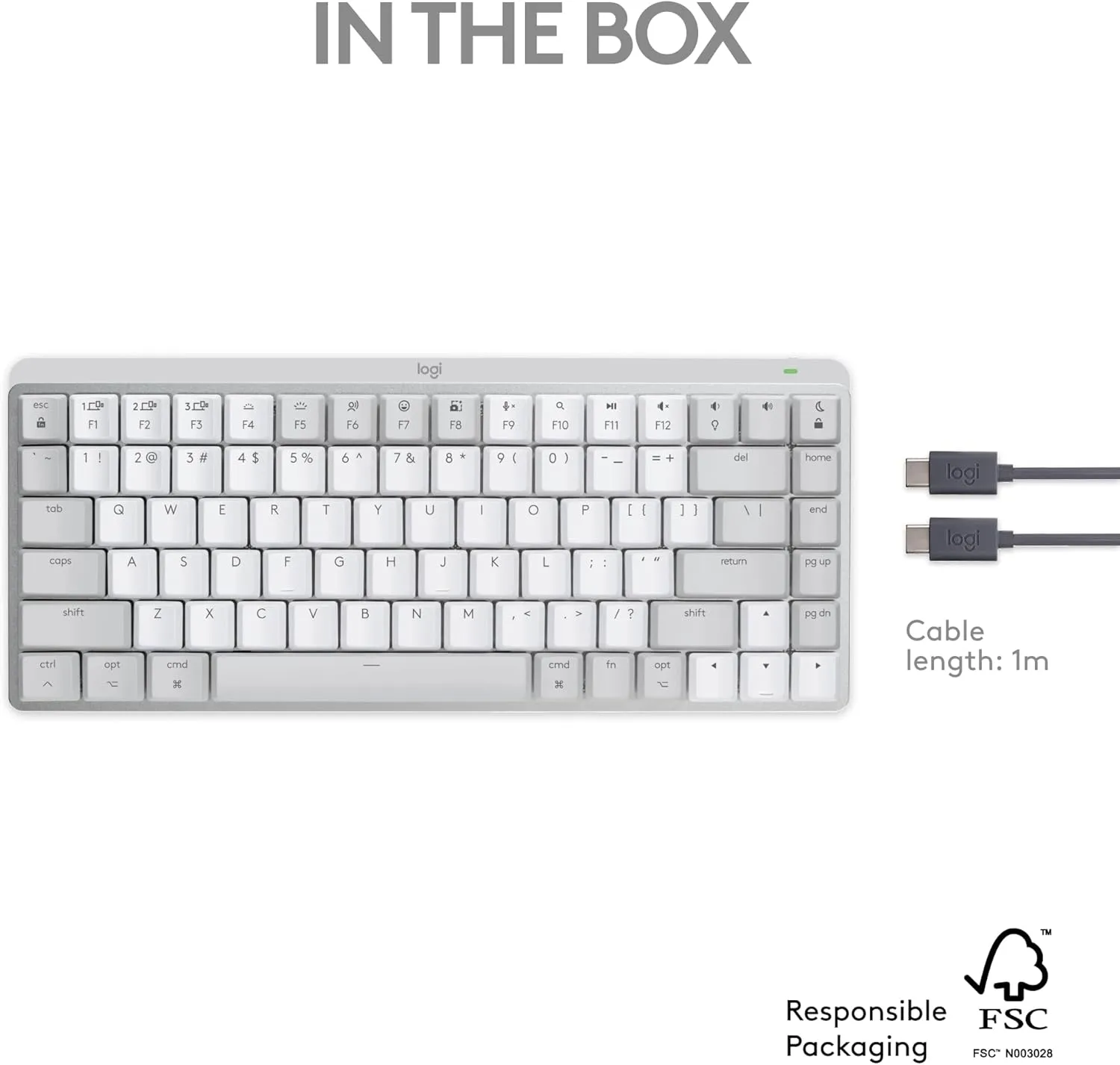 Logitech MX Mechanical Mini for Mac — Wireless Backlit Mechanical Keyboard
