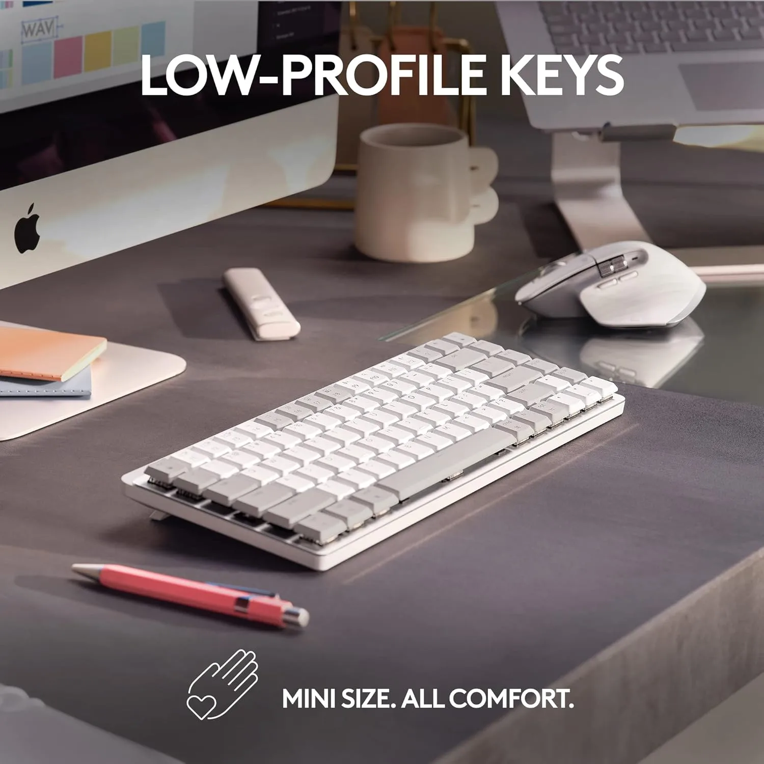 Logitech MX Mechanical Mini for Mac — Wireless Backlit Mechanical Keyboard