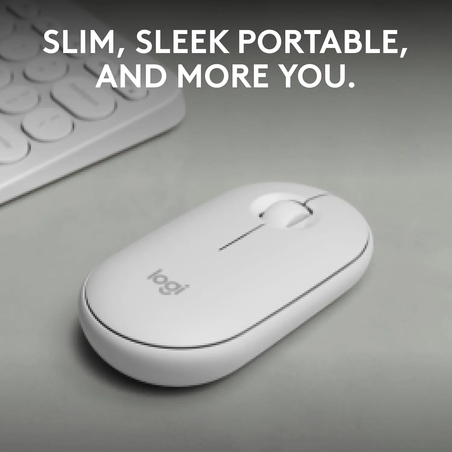 Logitech Pebble Mouse 2 M350s Slim Bluetooth Wireless Mouse