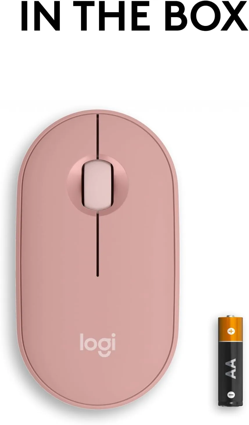 Logitech Pebble Mouse 2 M350s Slim Bluetooth Wireless Mouse
