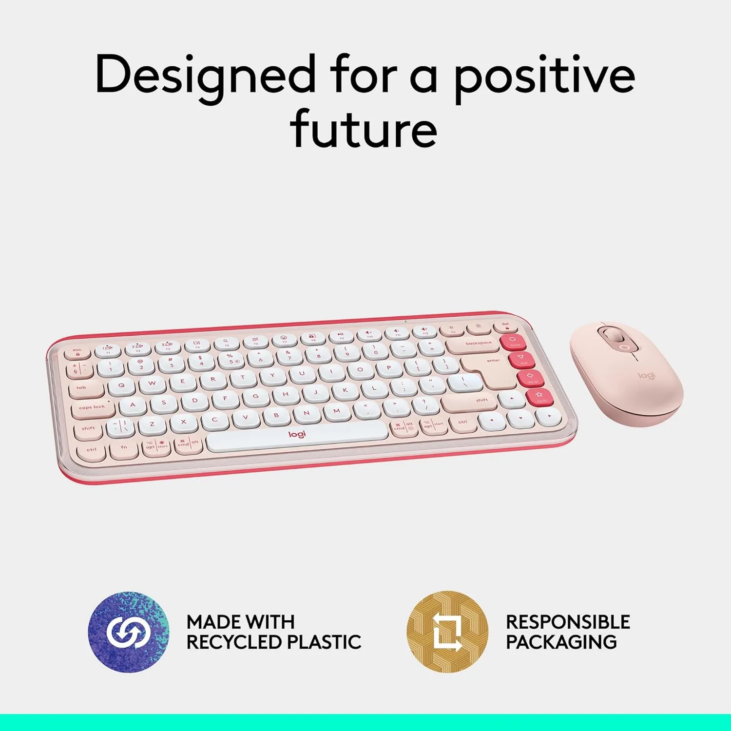 LOGITECH POP ICON Bluetooth Keyboard & Mouse