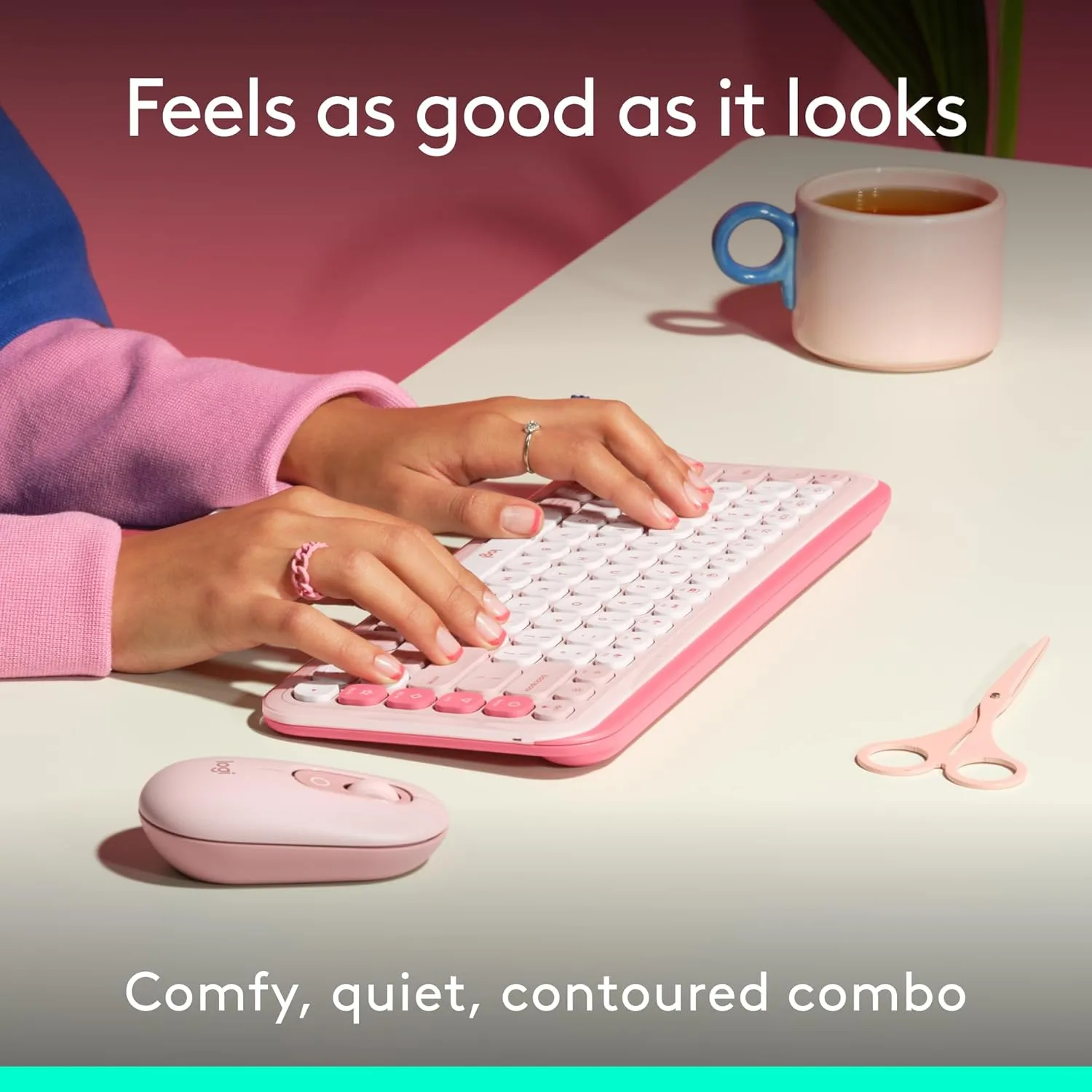 LOGITECH POP ICON Bluetooth Keyboard & Mouse