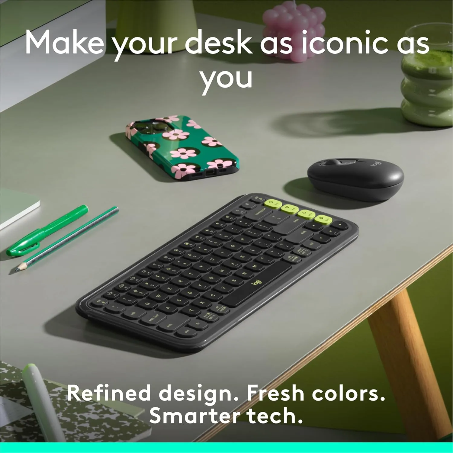 LOGITECH POP ICON Bluetooth Keyboard & Mouse