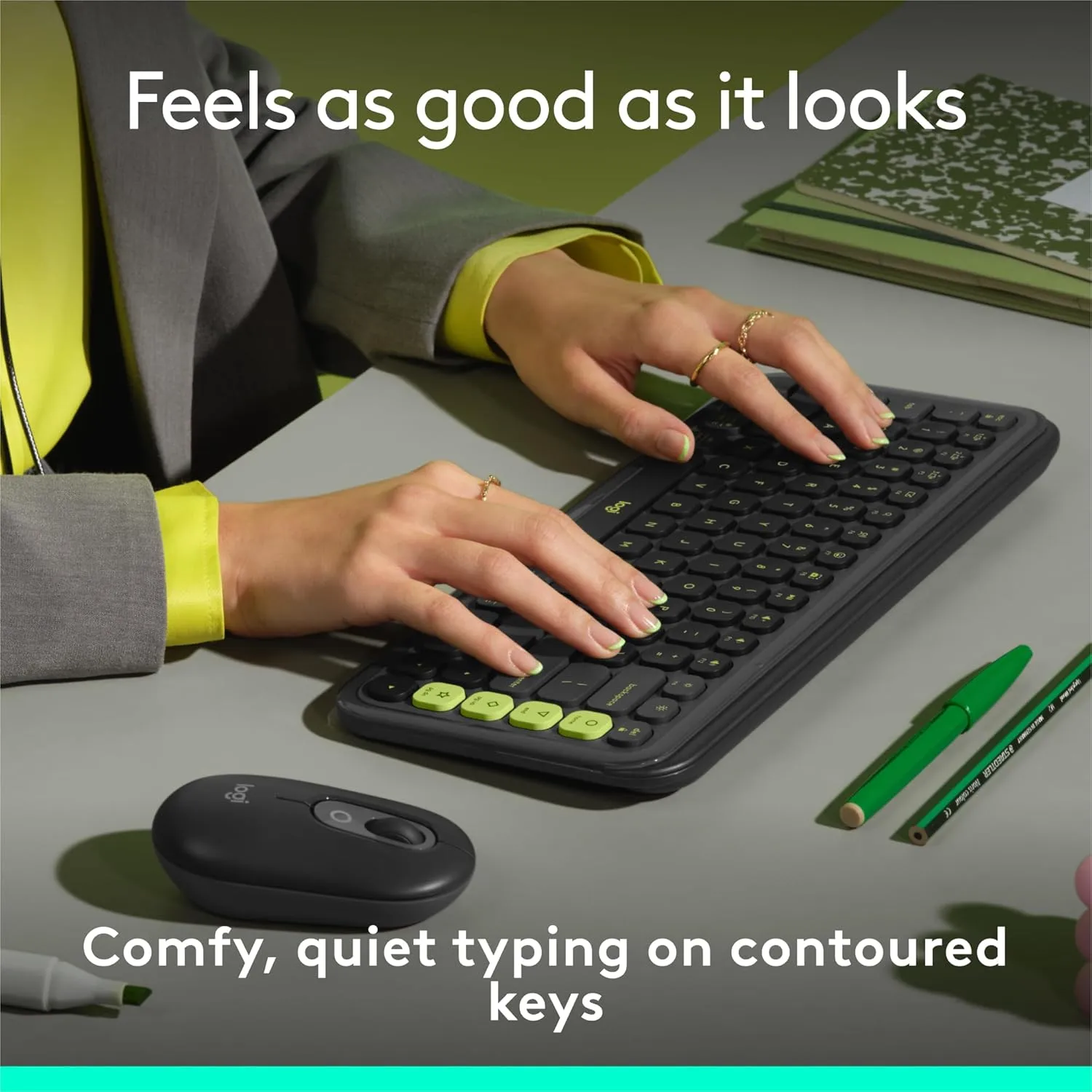 LOGITECH POP ICON Bluetooth Keyboard & Mouse