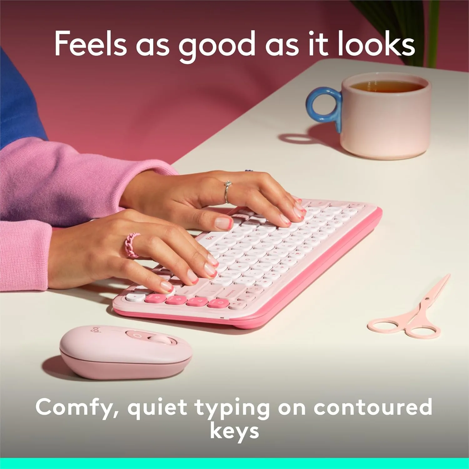 LOGITECH POP ICON Bluetooth Keyboard & Mouse