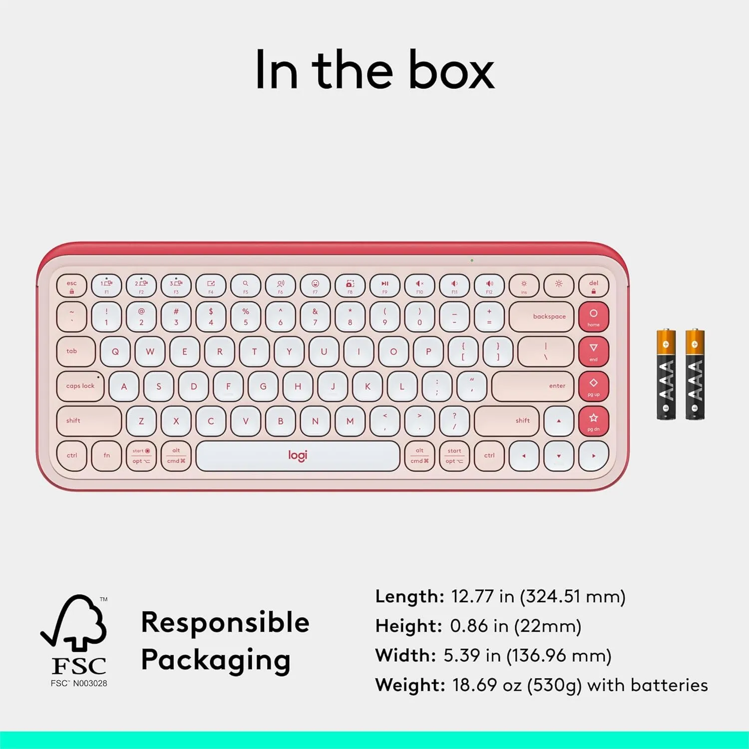 LOGITECH POP ICON Bluetooth Keyboard & Mouse