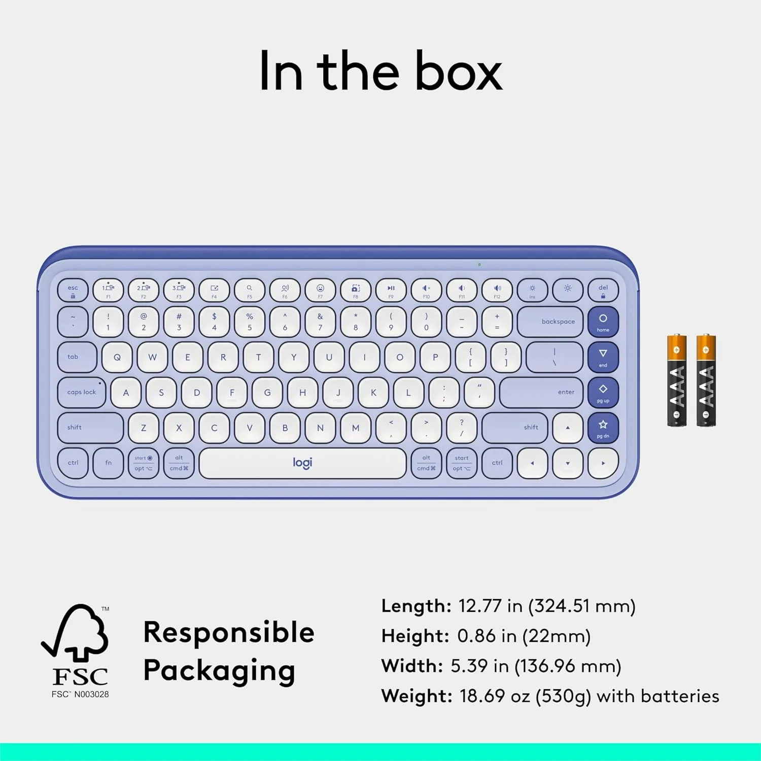 LOGITECH POP ICON Bluetooth Keyboard & Mouse