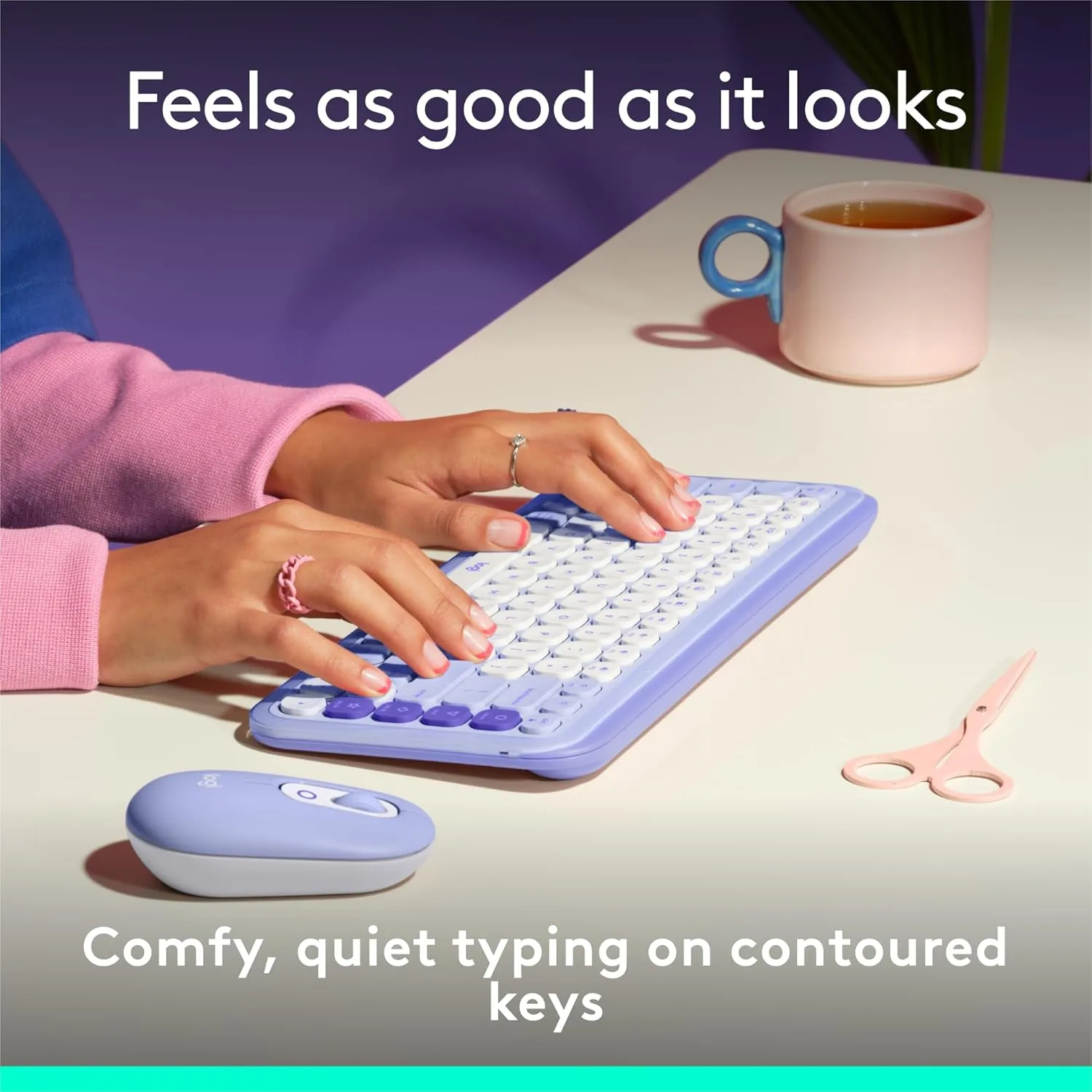 LOGITECH POP ICON Bluetooth Keyboard & Mouse