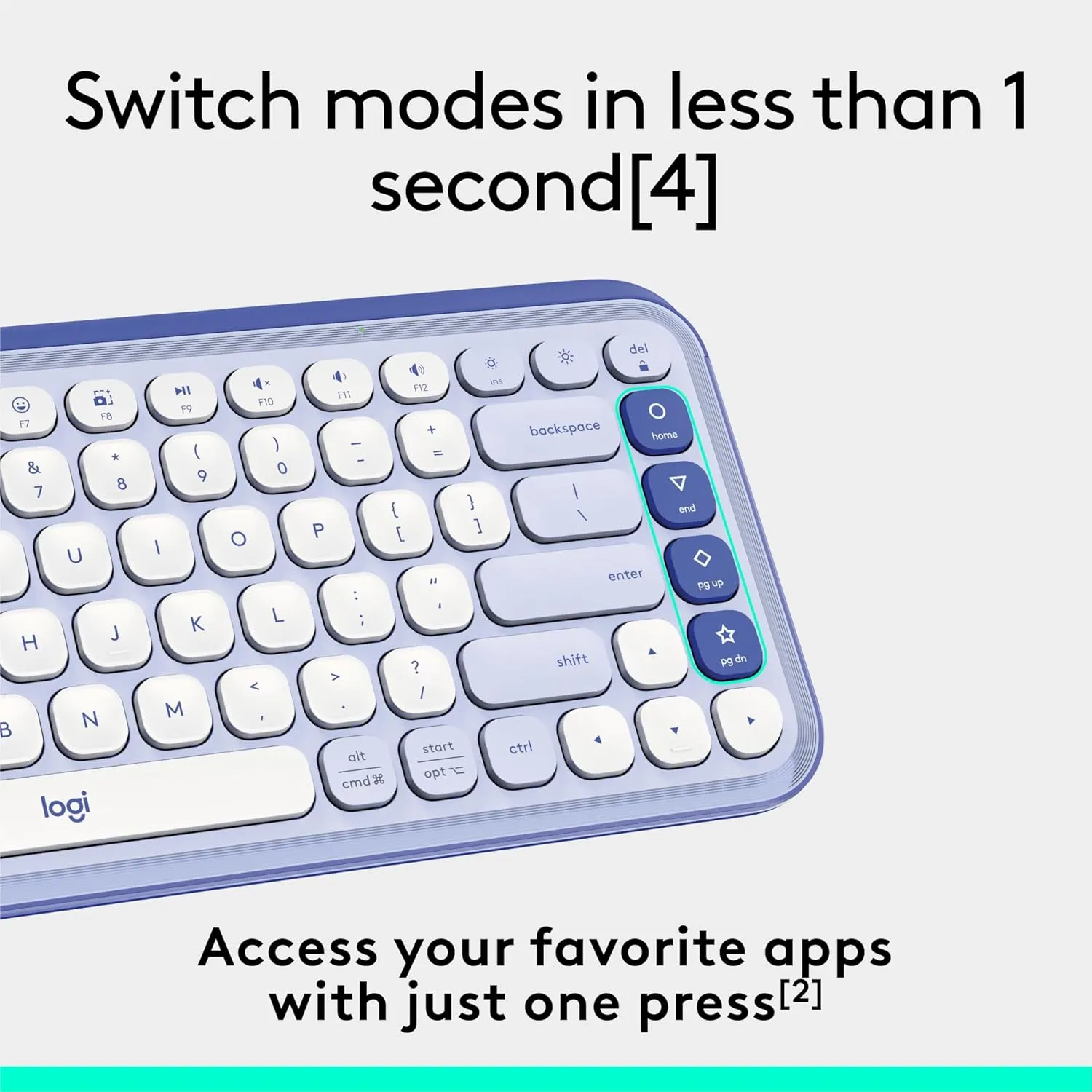 LOGITECH POP ICON Bluetooth Keyboard & Mouse