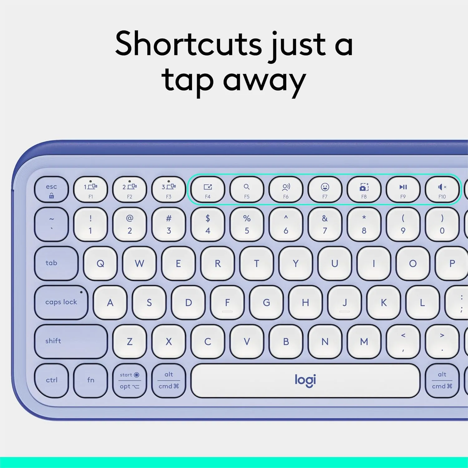 LOGITECH POP ICON Bluetooth Keyboard & Mouse
