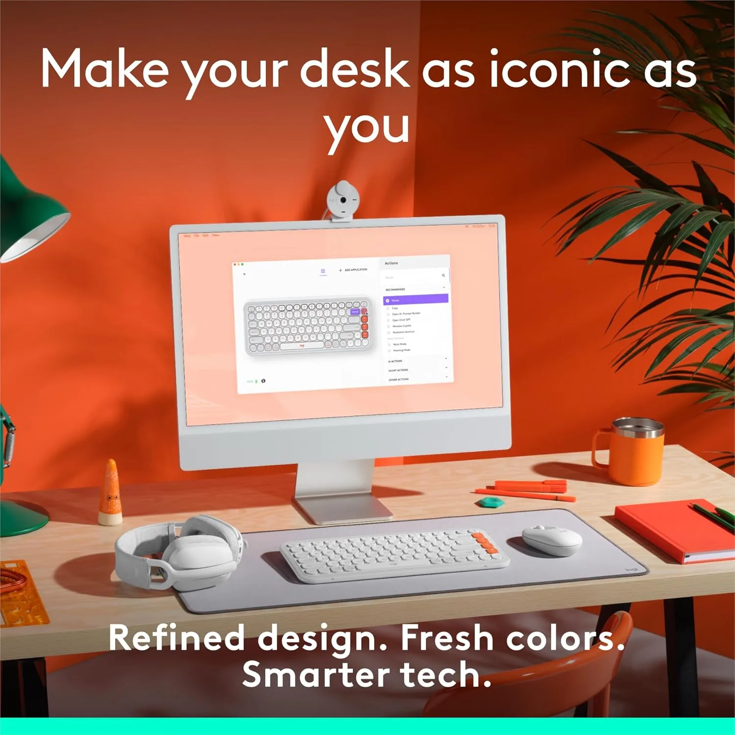 LOGITECH POP ICON Bluetooth Keyboard & Mouse