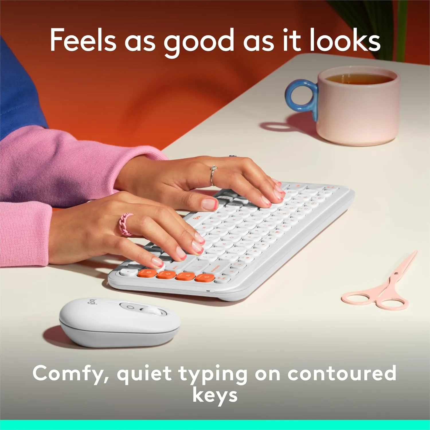 LOGITECH POP ICON Bluetooth Keyboard & Mouse