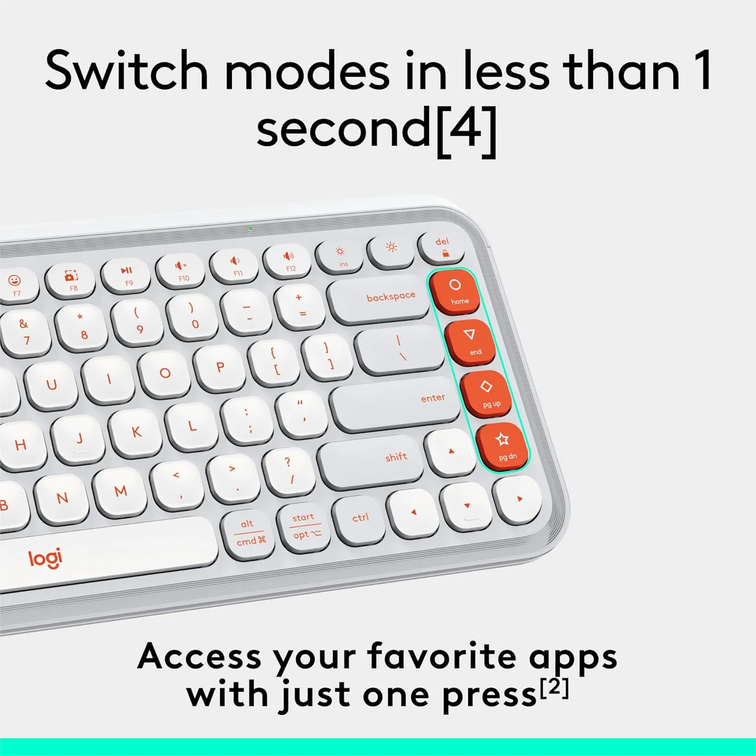 LOGITECH POP ICON Bluetooth Keyboard & Mouse