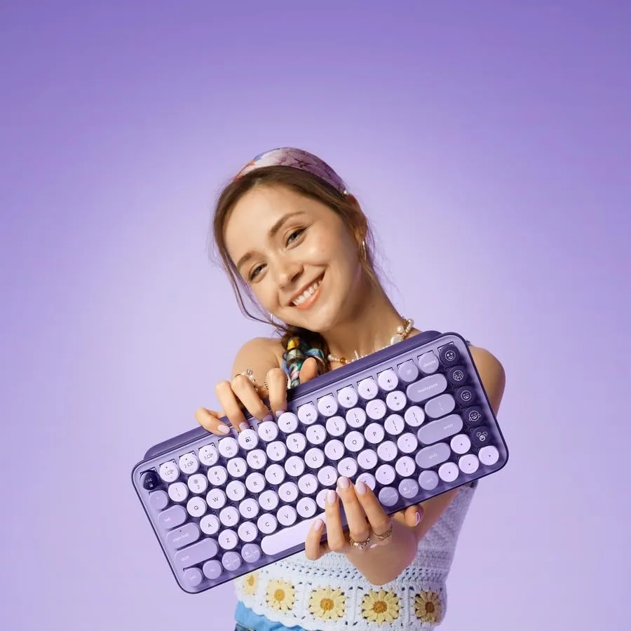 LOGITECH POP Keys Wireless Mechanical Keyboard with Customizable Emoji Keys