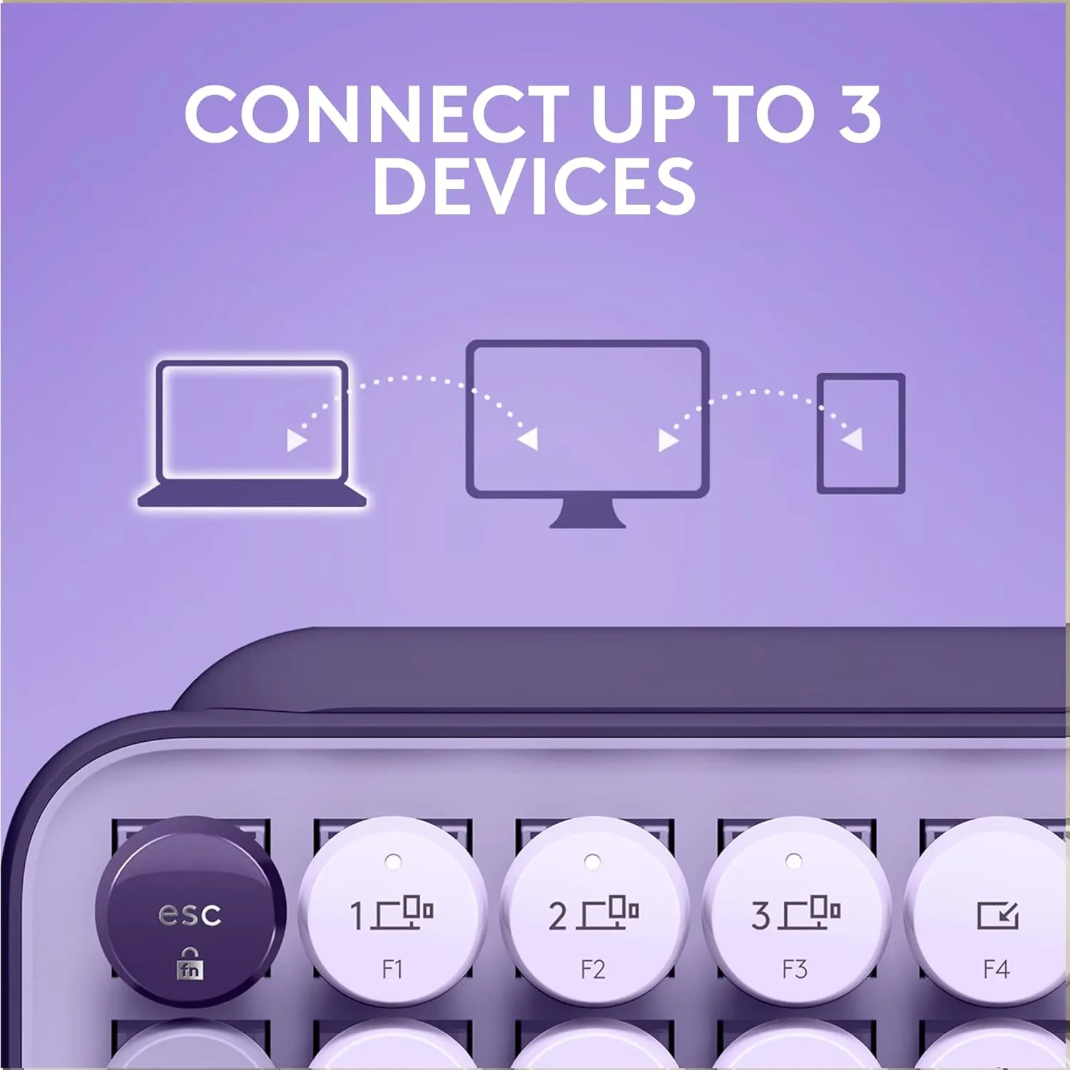 LOGITECH POP Keys Wireless Mechanical Keyboard with Customizable Emoji Keys