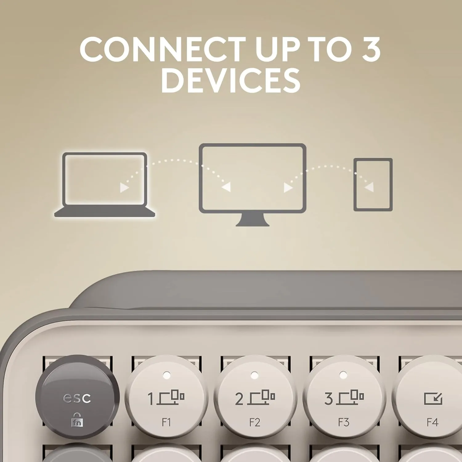 LOGITECH POP Keys Wireless Mechanical Keyboard with Customizable Emoji Keys