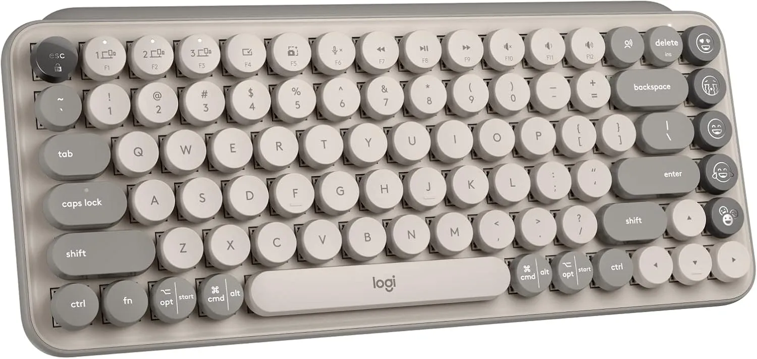 LOGITECH POP Keys Wireless Mechanical Keyboard with Customizable Emoji Keys