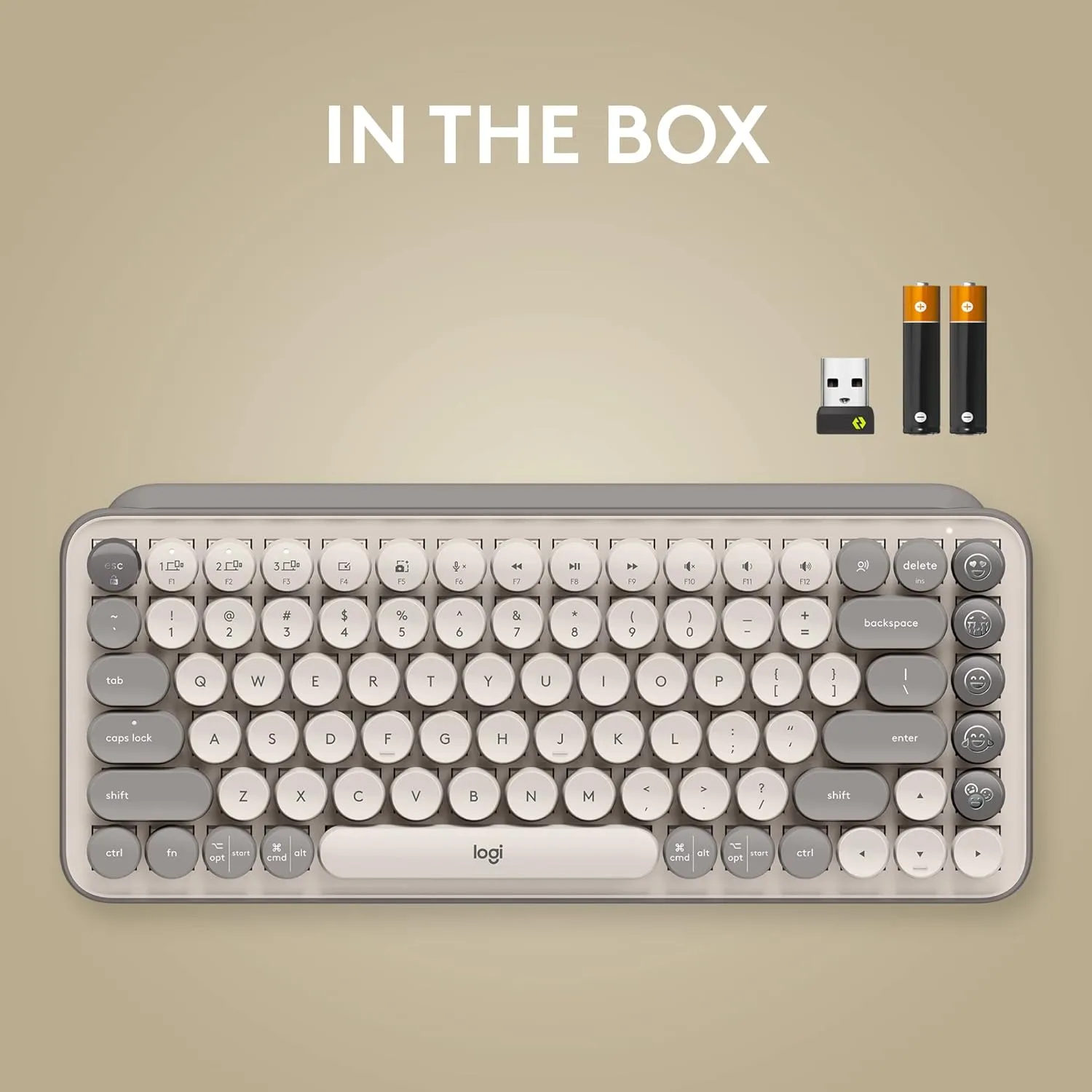 LOGITECH POP Keys Wireless Mechanical Keyboard with Customizable Emoji Keys