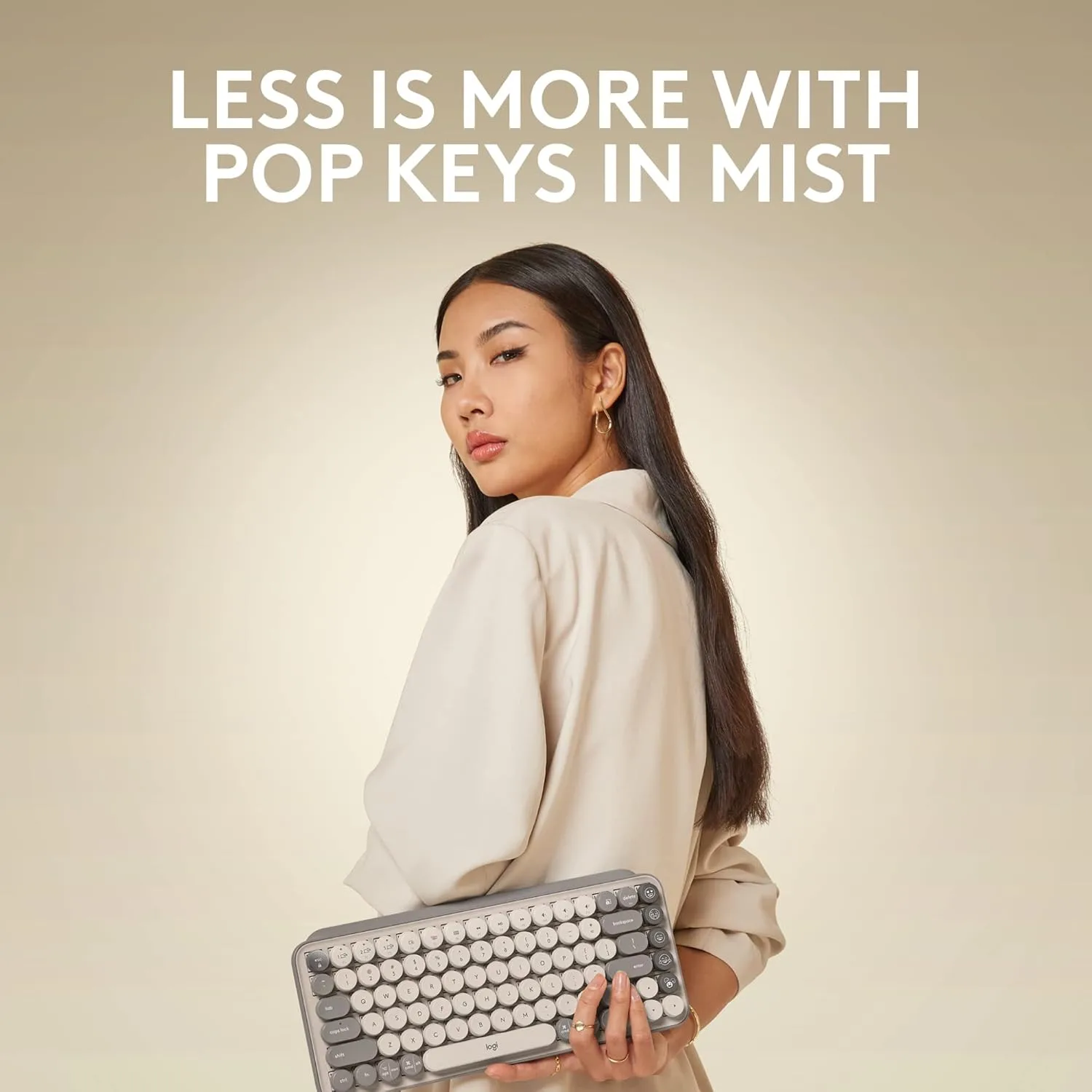 LOGITECH POP Keys Wireless Mechanical Keyboard with Customizable Emoji Keys