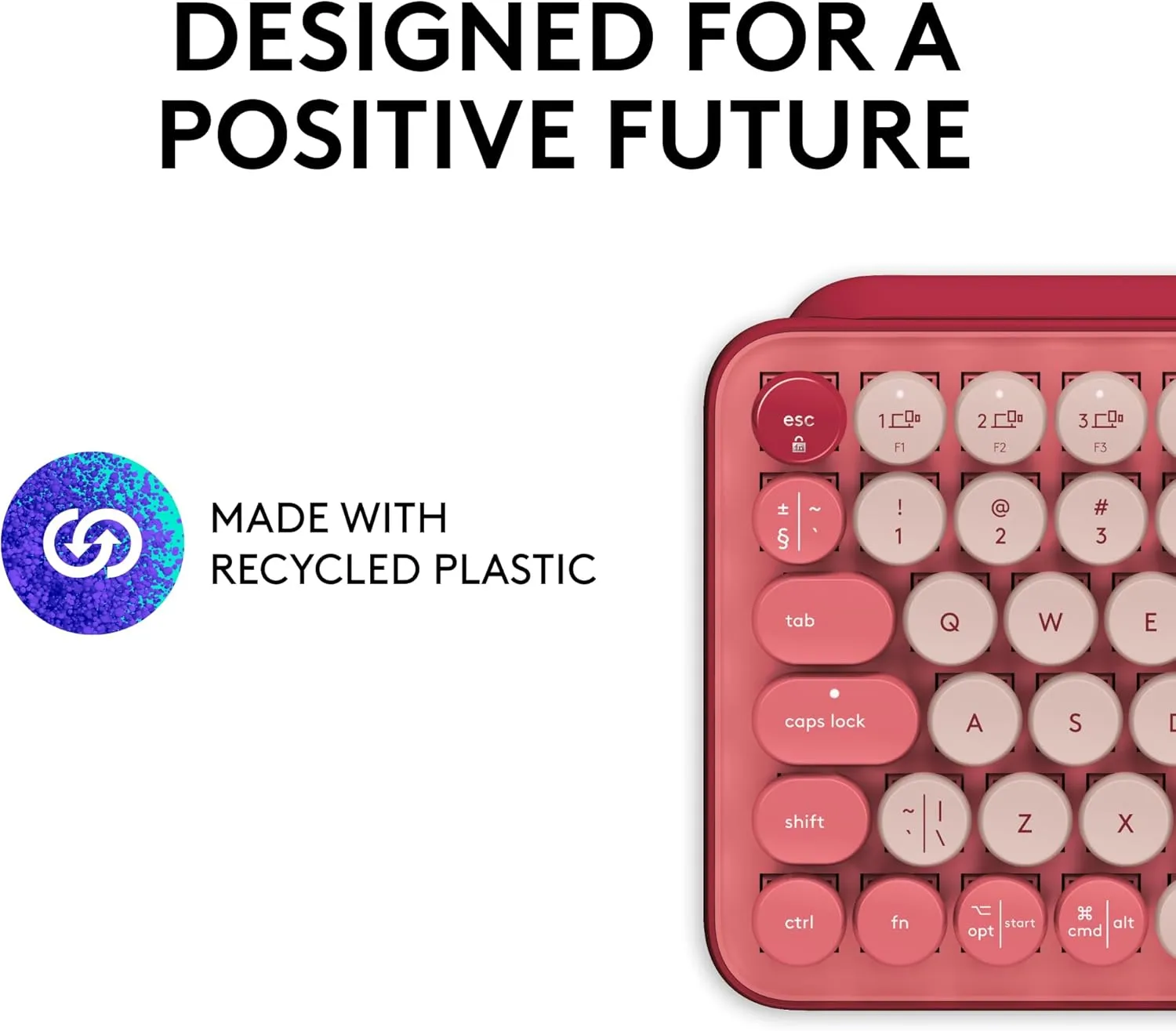 LOGITECH POP Keys Wireless Mechanical Keyboard with Customizable Emoji Keys