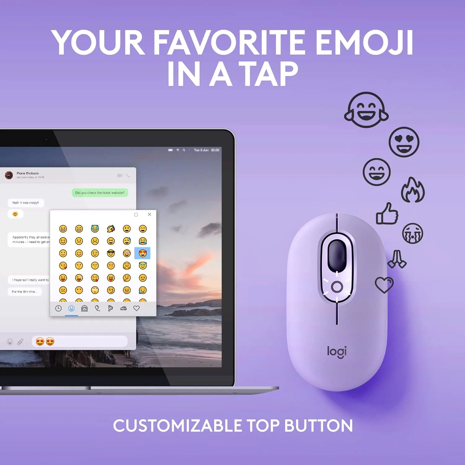 Logitech POP Mouse Wireless Bluetooth SilentTouch