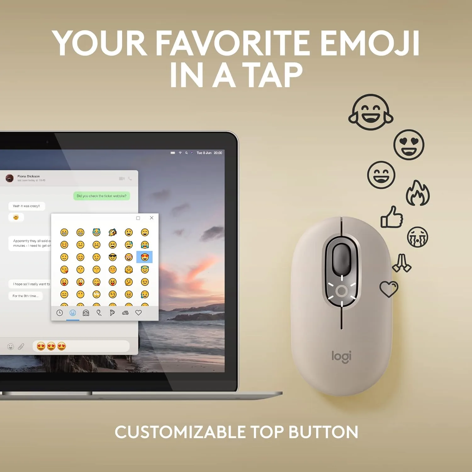 Logitech POP Mouse Wireless Bluetooth SilentTouch