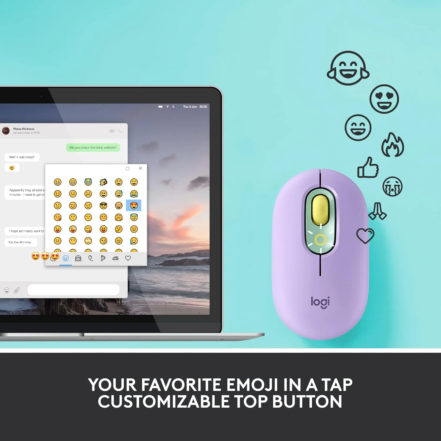 Logitech POP Mouse Wireless Bluetooth SilentTouch
