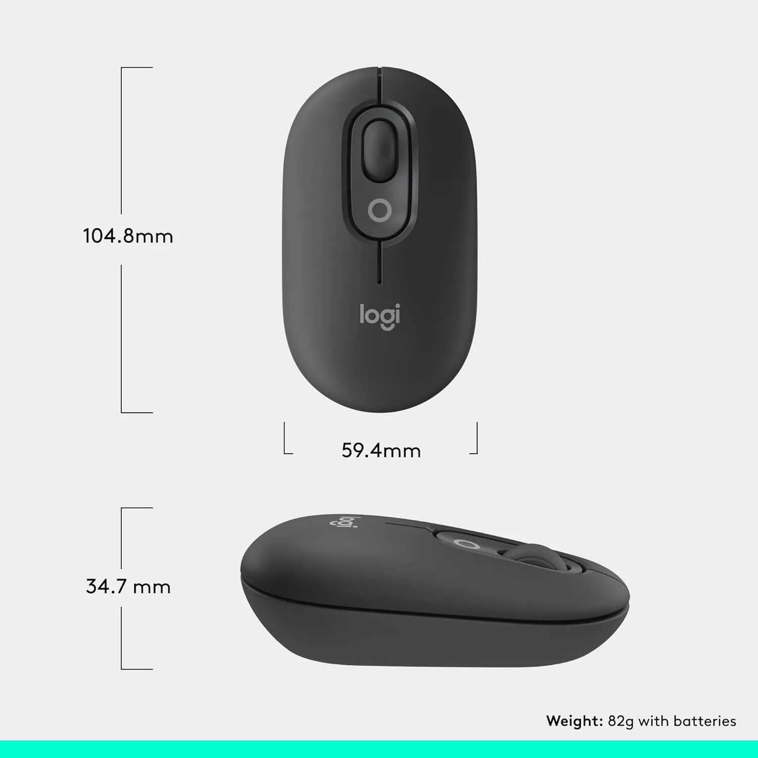Logitech POP Mouse Wireless Bluetooth SilentTouch